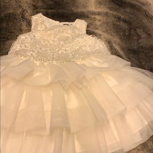 White toddler dress